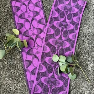 Purple Patterned CoachScarf